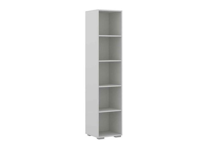 Шкаф книжный Нордвик серого цвета - купить Книжные шкафы по цене 13190.0