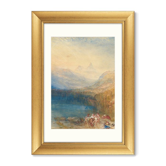 Набор из двух репродукций картин The Lake of Zug 1842 г. - лучшие Картины в INMYROOM
