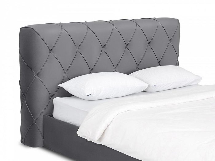 Кровать Ember серого цвета 180х200 - лучшие Кровати для спальни в INMYROOM