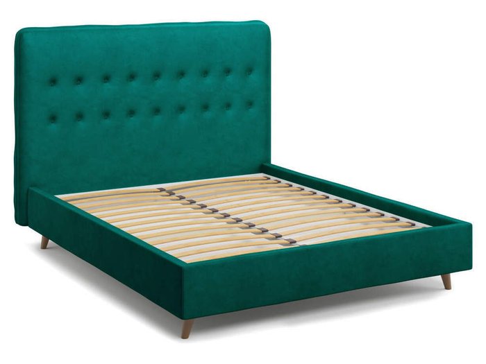 Кровать Bergamo зеленого цвета 160х200 - купить Кровати для спальни по цене 40000.0