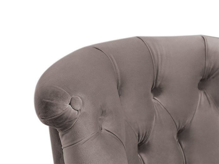 Кресло Visconte серого цвета на черных ножках - лучшие Интерьерные кресла в INMYROOM
