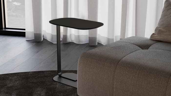 Стол кофейный Side темно-серого цвета - купить Кофейные столики по цене 20000.0