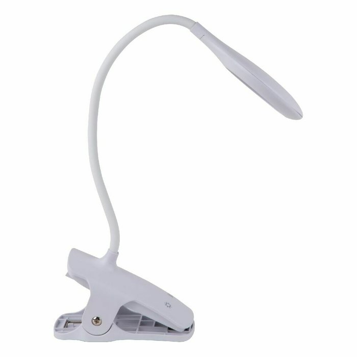 Настольная лампа ULM-D601 8W/3000-6000K/DIM WHITE (металл, цвет белый) - купить Рабочие лампы по цене 952.0