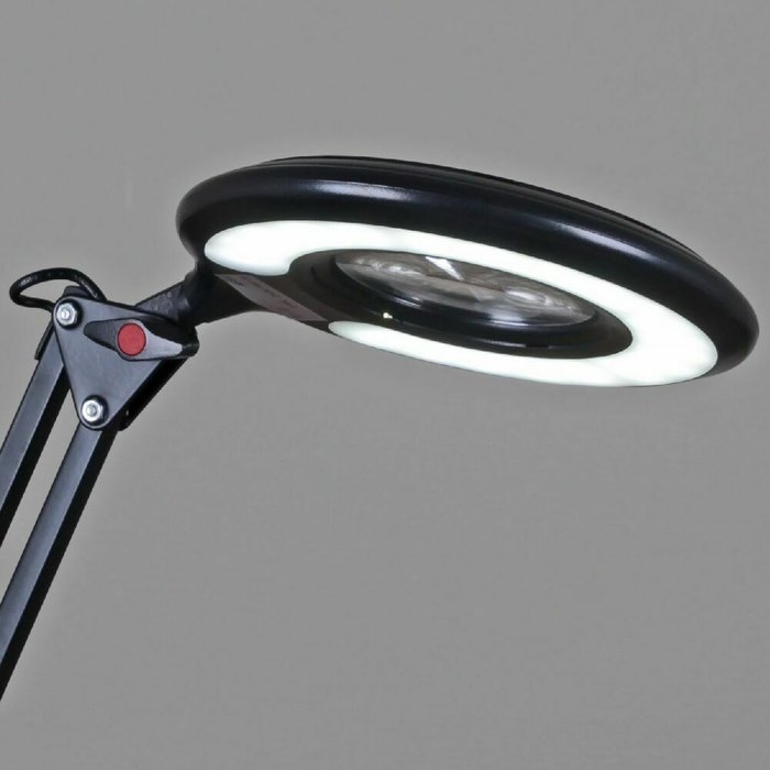 Настольная лампа 02046-0.7-01 BK (пластик, цвет черный) - купить Рабочие лампы по цене 4180.0