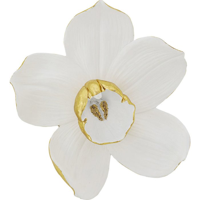 Украшение настенное Orchid бело-золотого цвета 