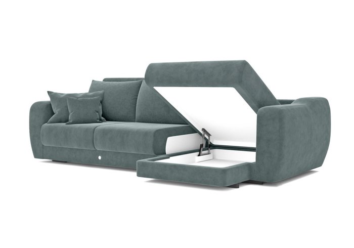 Угловой диван-кровать серого цвета - купить Угловые диваны по цене 270000.0