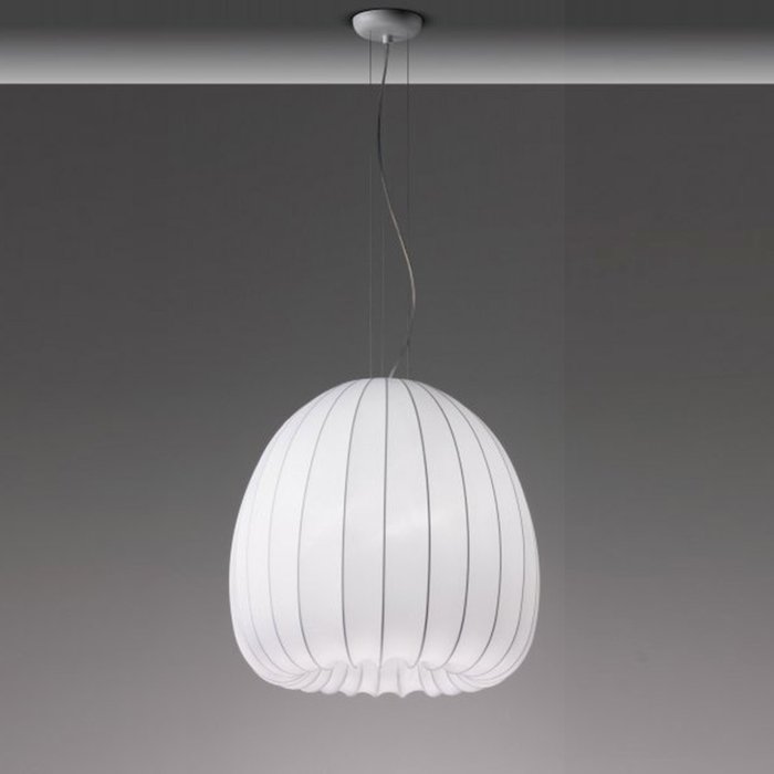 Подвесной светильник Axo Light MUSE с эластичным покрытием из ткани на белом металлическом каркасе - купить Подвесные светильники по цене 50660.0