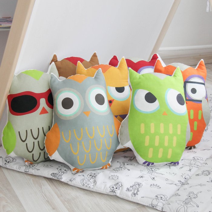 Подушка "Little Owl №15" - лучшие Декоративные подушки в INMYROOM
