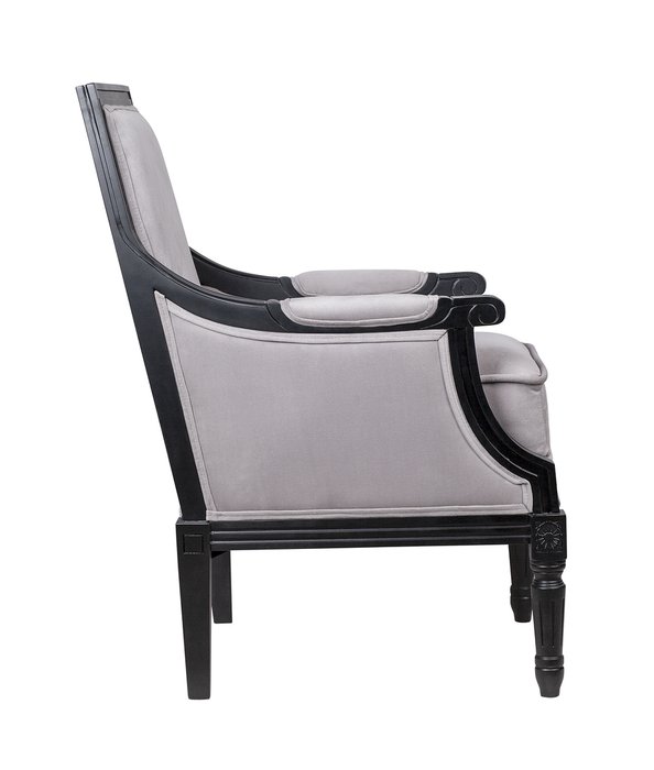 Классическое кресло Coolman черно-серого цвета - лучшие Интерьерные кресла в INMYROOM