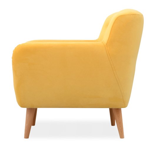 Кресло Эллинг дизайн 2 желтого цвета - лучшие Интерьерные кресла в INMYROOM
