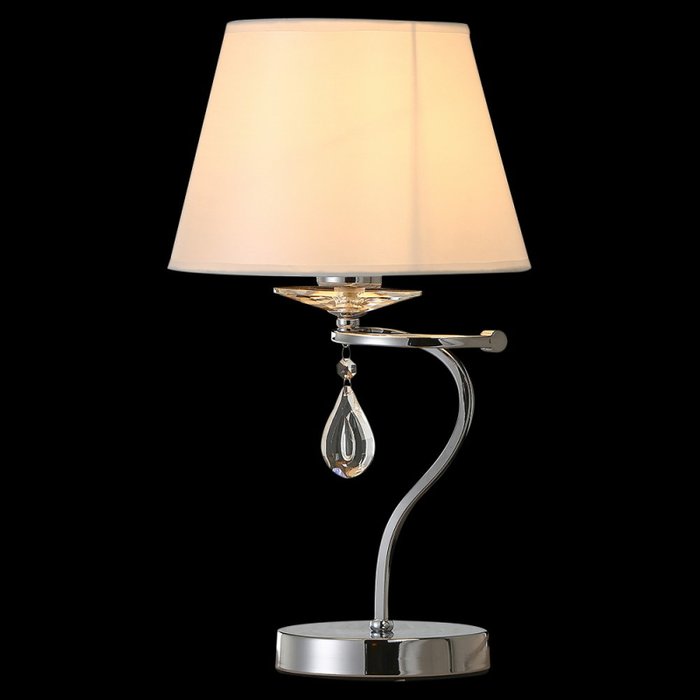 Настольная лампа IL7104-1T-27 CR (ткань, цвет белый) - купить Настольные лампы по цене 5440.0