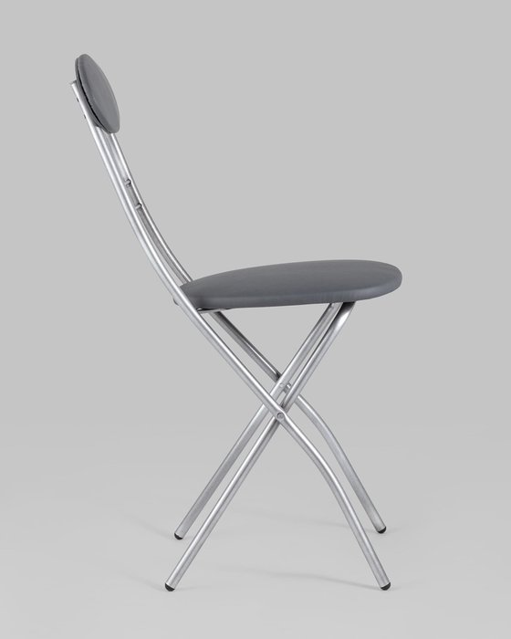 Стул складной Компакт серого цвета - лучшие Обеденные стулья в INMYROOM