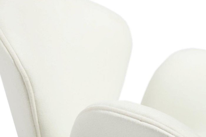 Кресло Swan Chair белого цвета - купить Интерьерные кресла по цене 35550.0