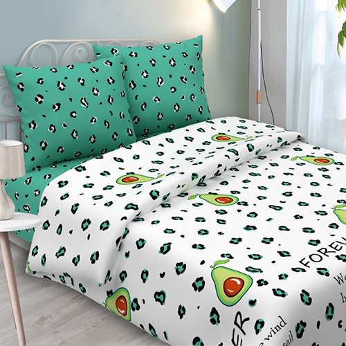 КПБ 'Традиция' дуэт, 100% хлопок, пл. 125 гр./кв.м. 'Авокадо'