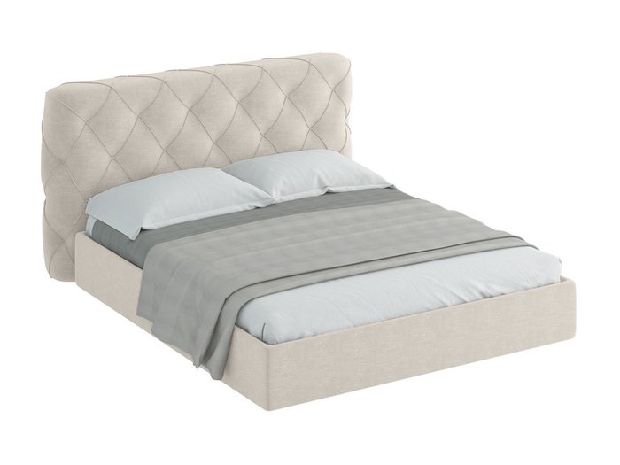 Кровать Ember светло-бежевого цвета 160х200