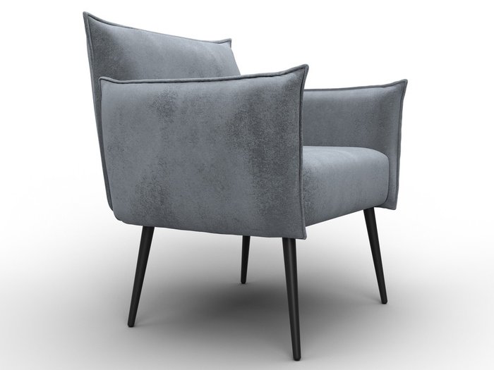 Кресло Лига-083 серого цвета - лучшие Интерьерные кресла в INMYROOM Кресло Лига-083 серого цвета - лучшие Интерьерные кресла в INMYROOM