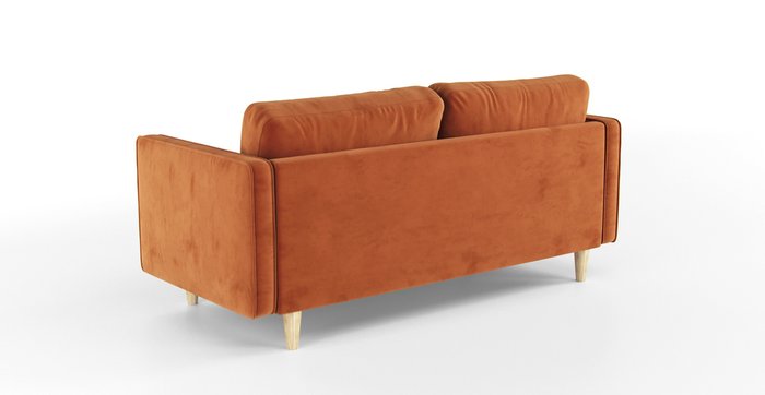 Трехместный раскладной диван Scott оранжевый - лучшие Прямые диваны в INMYROOM