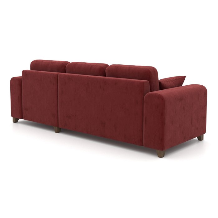 Угловой диван-кровать Vittorio EKL бордовый - лучшие Угловые диваны в INMYROOM