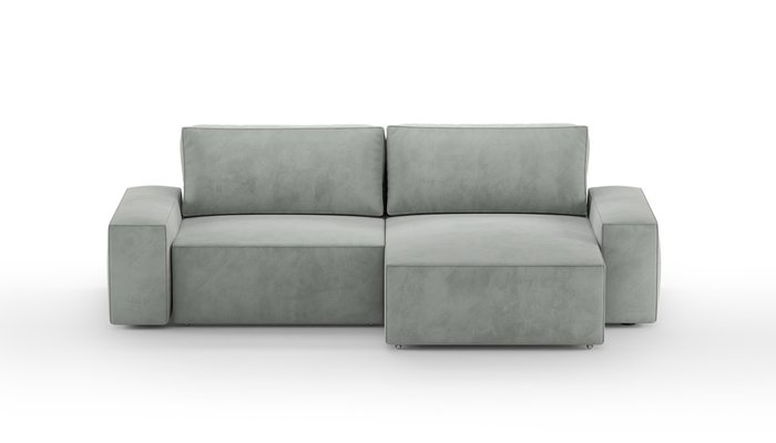 Угловой диван-кровать Модульный светло-серого цвета