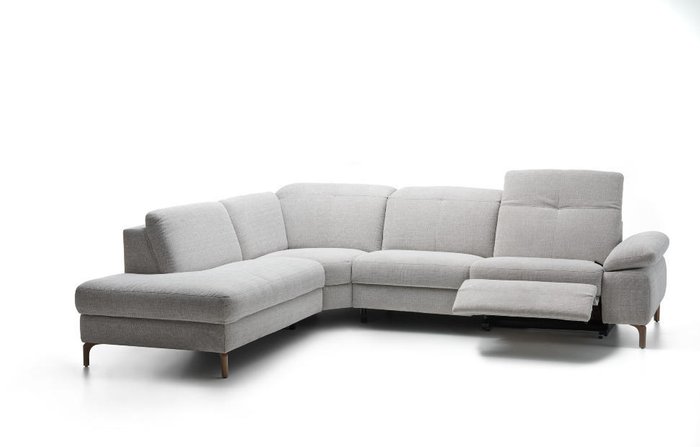 Угловой диван Davis светло-серого цвета - купить Угловые диваны по цене 350441.0