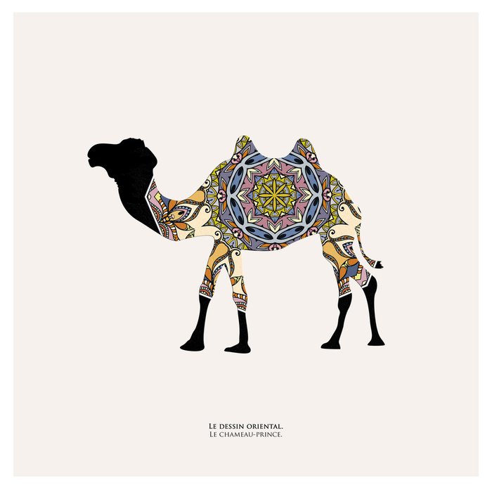Картина (репродукция, постер): Восточный блеск, верблюд-принц 
