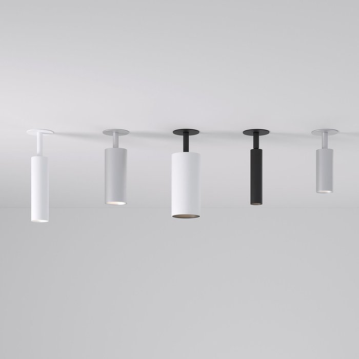 Встраиваемый светодиодный светильник Diffe 2 белого цвета - лучшие Встраиваемые споты в INMYROOM