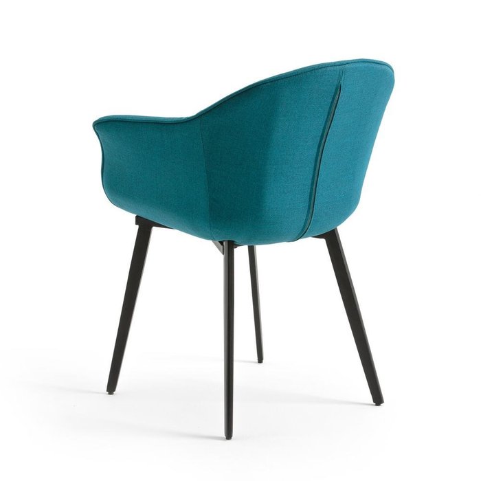 Обеденное винтажное кресло Quilda синего цвета - лучшие Обеденные стулья в INMYROOM