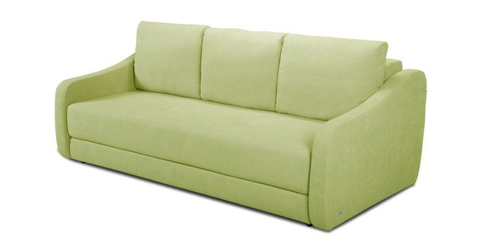Прямой диван-кровать Иден светло-зеленого цвета - купить Прямые диваны по цене 76548.0