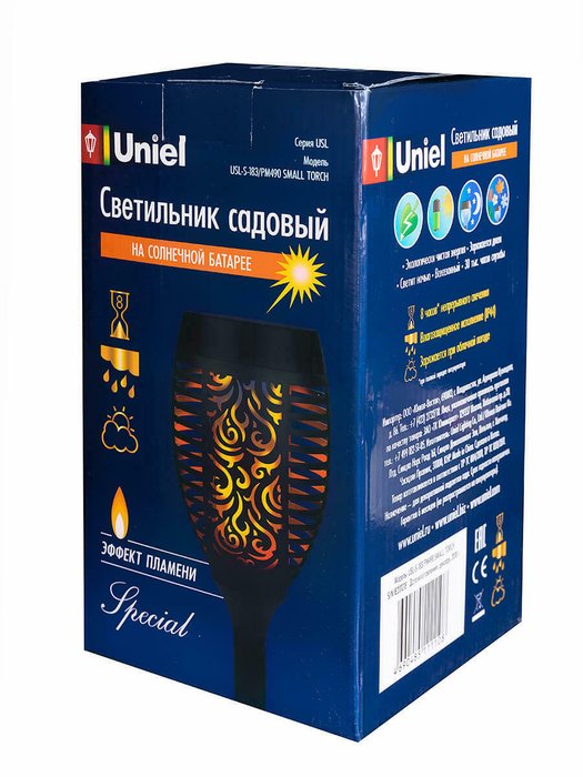 Светильник на солнечных батареях Фонари USL-S-183/PM490 Small Torch (пластик, цвет черный) - лучшие Наземные светильники в INMYROOM Светильник на солнечных батареях Фонари USL-S-183/PM490 Small Torch (пластик, цвет черный) - лучшие Наземные светильники в INMYROOM
