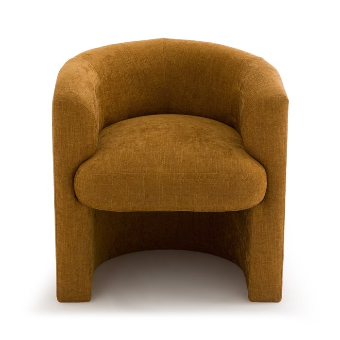 Кресло из велюра Nolami желтого цвета - купить Интерьерные кресла по цене 50589.0