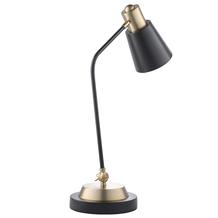 Настольная лампа Pilwy черно-золотистого цвета - купить Рабочие лампы по цене 11900.0