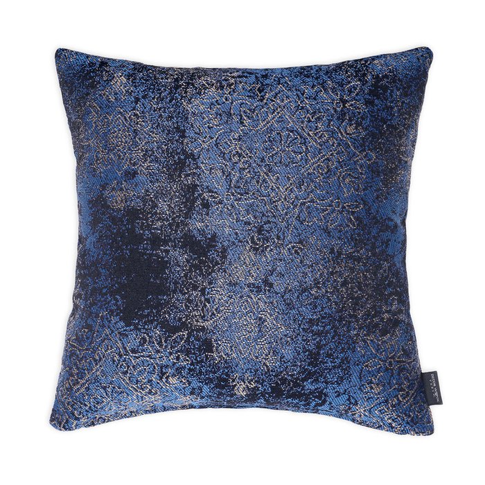 Декоративная подушка Milano Damask Indigo синего цвета