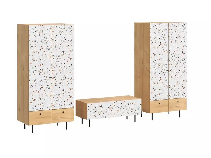 Композиция Frida 13 с принтом Marble на металлических ножками