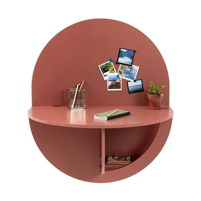 Стол настенный складной Anzio коричневого цвета - купить Письменные столы по цене 18167.0