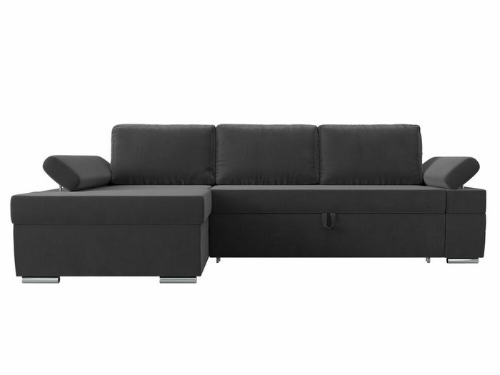 Угловой диван-кровать Канкун серого цвета левый угол - купить Угловые диваны по цене 72999.0