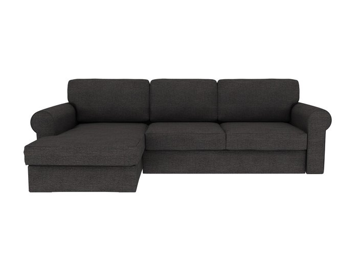 Угловой диван-кровать Murom серо-коричневого цвета 