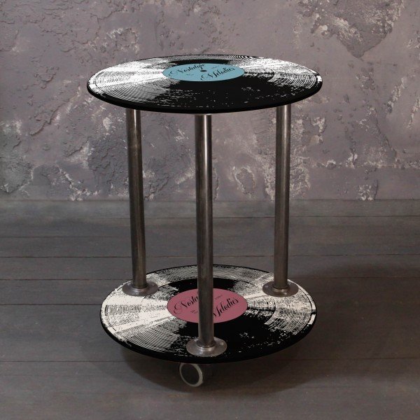 Кофейный столик на колесиках Винил