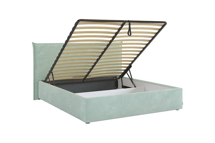 Кровать Лада 160х200 мятного цвета с подъемным механизмом - лучшие Кровати для спальни в INMYROOM