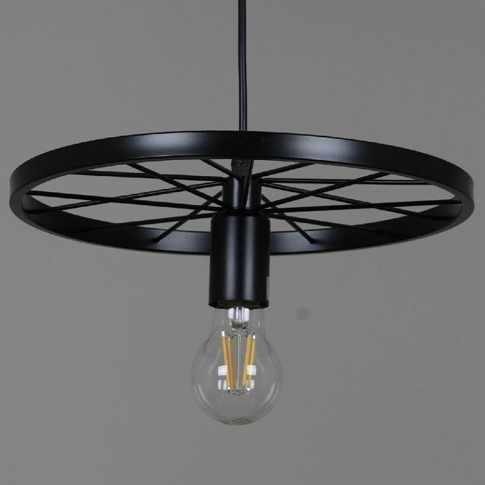 Подвесной светильник 88843-0.9-01 BK (металл, цвет черный) - купить Подвесные светильники по цене 1660.0