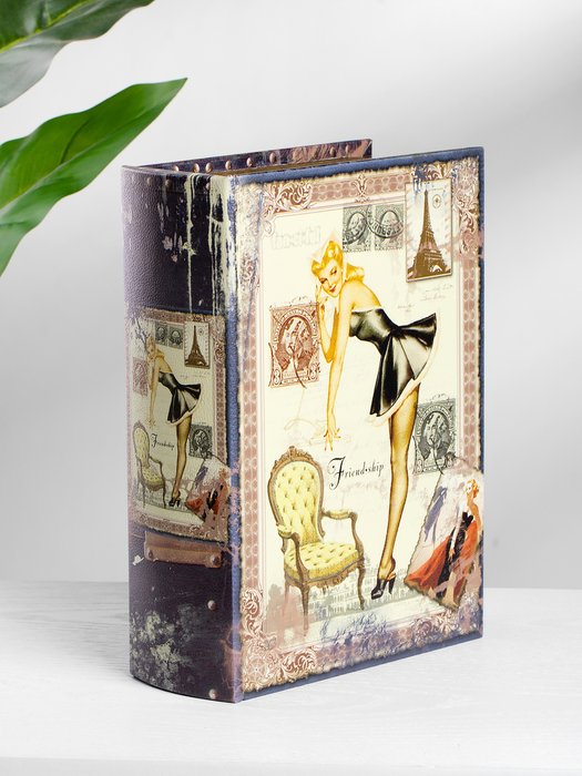 Шкатулка в виде книги бежевого цвета - купить Шкатулки по цене 2580.0