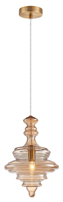 Подвесной светильник Trottola янтарного цвета
