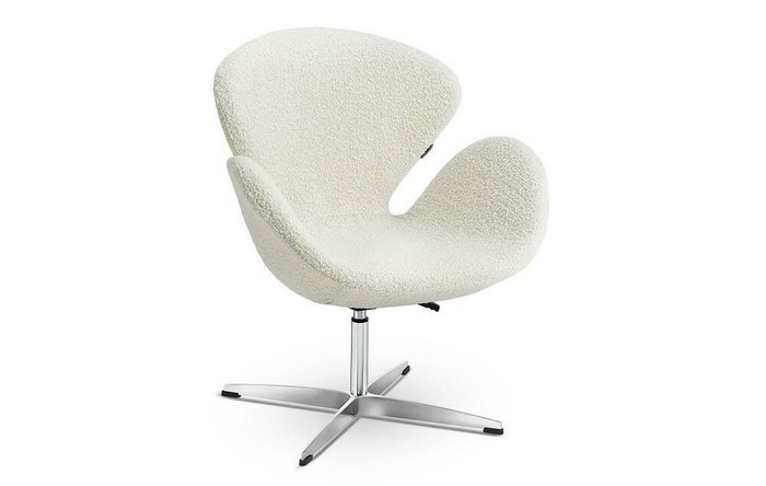 Кресло в стиле культового дизайнера Arne Jacobsen белого цвета - купить Интерьерные кресла по цене 37728.0