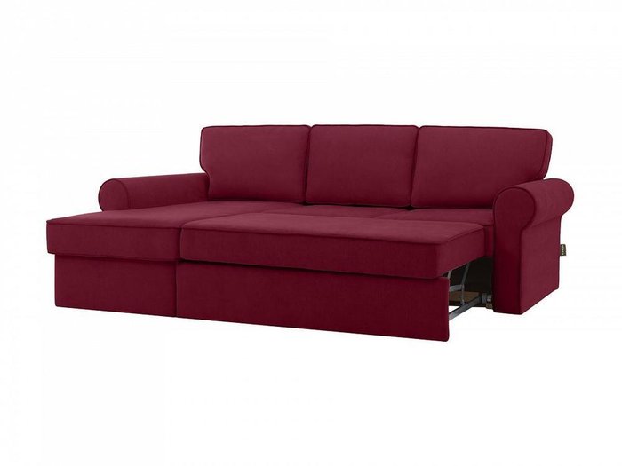 Угловой диван-кровать Murom бордового цвета  - лучшие Угловые диваны в INMYROOM