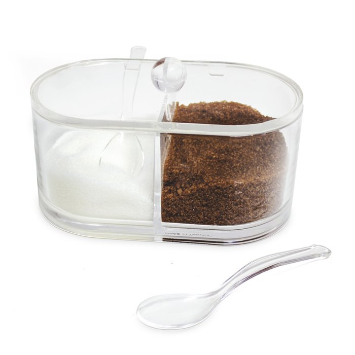 Сахарница с ложкой Basics двойная - купить Для чая и кофе по цене 3080.0