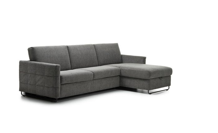 Угловой диван с кушеткой Dorado серо-голубого цвета - купить Угловые диваны по цене 338024.0