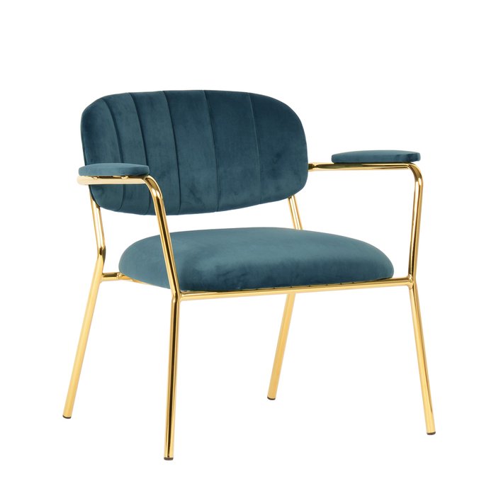 Кресло Кэрол синего цвета - купить Интерьерные кресла по цене 15960.0