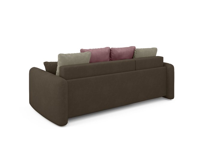 Угловой диван-кровать левый Arti темно-коричневого цвета - лучшие Угловые диваны в INMYROOM