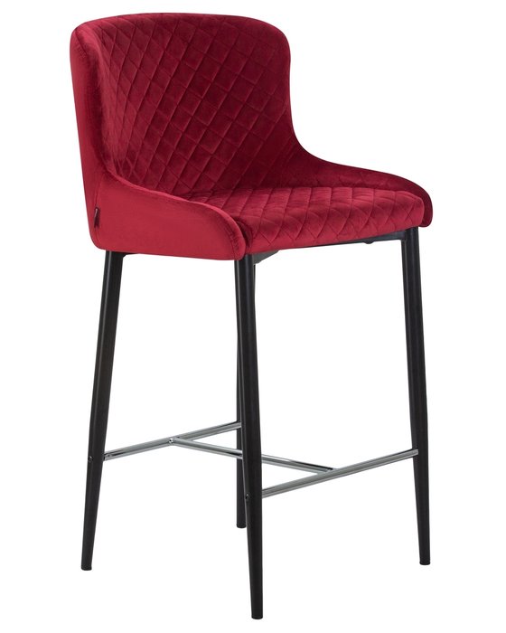 Стул полубарный Christian бордового цвета - купить Барные стулья по цене 7730.0