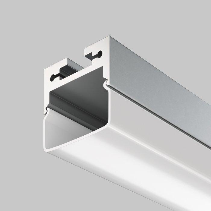 Алюминиевый профиль подвесной-накладной 2x2 - лучшие Профили для светодиодных лент в INMYROOM
