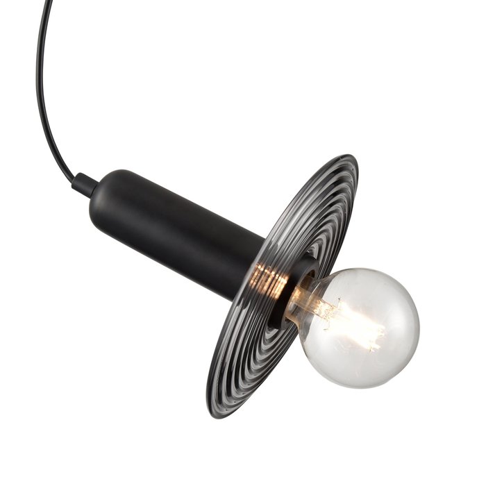 Подвесной светильник Gustoso серо-черного цвета - лучшие Подвесные светильники в INMYROOM